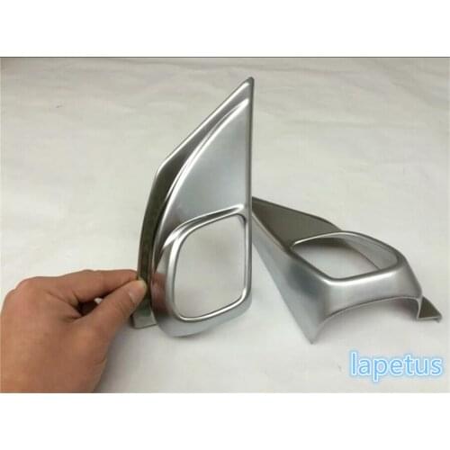 Lapetus For Honda CRV CR-V 2015 2016 ABS Chrome Front Inside A Pillar Stereo Speaker Audio Molding Cover Frame Sticker Trim