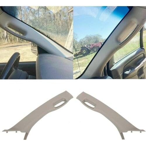 Car Left and Right Grab Handle A Pillar Windshield Post Trim Molding for Dodge Ram 2002-2010 1TE75TL2AA 1TE74TL2AA