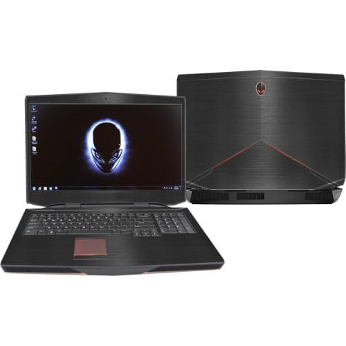 KH Laptop Brushed Glitter Sticker Skin Cover Protector for Alienware 17 R4 ALW17C 17.3" without Tobii Eye Tracker 2016 release