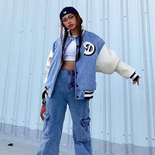 Женские джинсовые куртки Miss Thalia China At AliExpress