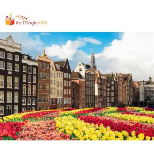 Photo Background Flowers House Photographic Wedding Party Washable Family Video Backdrops