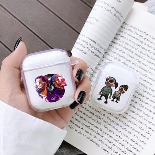 Soft Cute Clear Earphone Case For Apple airpods Case Pro PNL Rapper Peace N Loves Deux Freres Case in Earphone Accessories