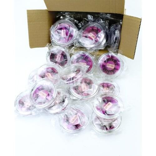 Makeup False Eyelashes 5-50Pairs 25mm Real Mink Lashes With Boxes Fuffy And Thick Eyelashes Mink Lashes Wholesale