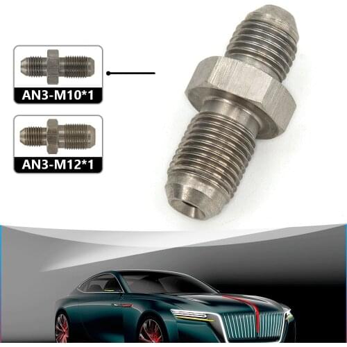 Stainless Steel M10 x 1.0 Metric 10mm to AN3 Brake Hose Clutch Line Oil Hose Adapter Fitting