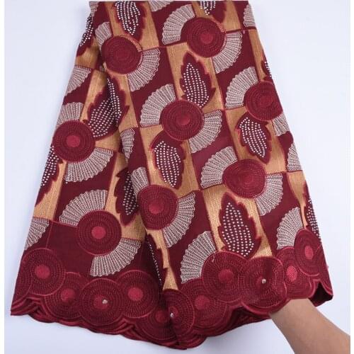 Latest Nigerian Swiss Voile Laces High Quality Swiss Voile Laces African Cotton Voile Lace Fabric For Wedding Party Dress 1683