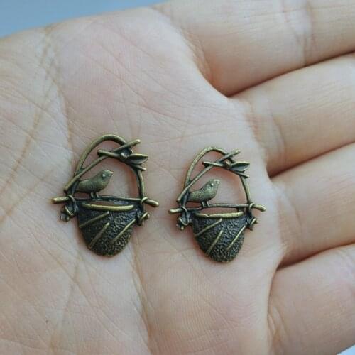 10 pieces / lot 20x23mm Alloy Findings charm pendants Antiqued bronze Necklace Bracelet accessories