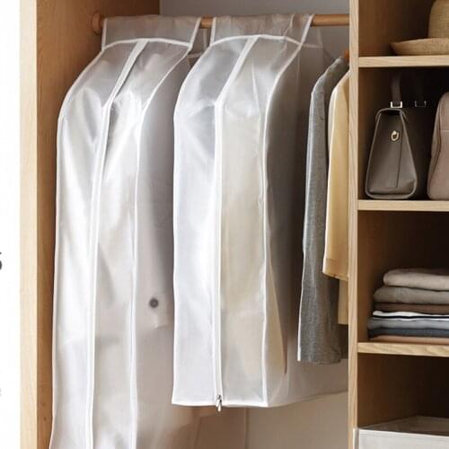 Anti-Dust Coat Cover Transparent Clothing Dust Protector For Household Wardrobe Hanging Clothes Storage Suit Bag