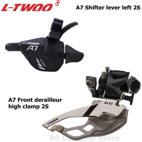 LTWOO A7 2x10 20 Speed Derailleur Groupset 2 Kits 2x10 Front Derailleur and Trigger Shifter Lever Left 2 Speed Repair Parts