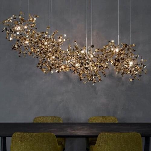 Chandelier nordic Chrome gold modern chandelier DIY handmade designer chandelier living room bedroom restaurant Art decorat