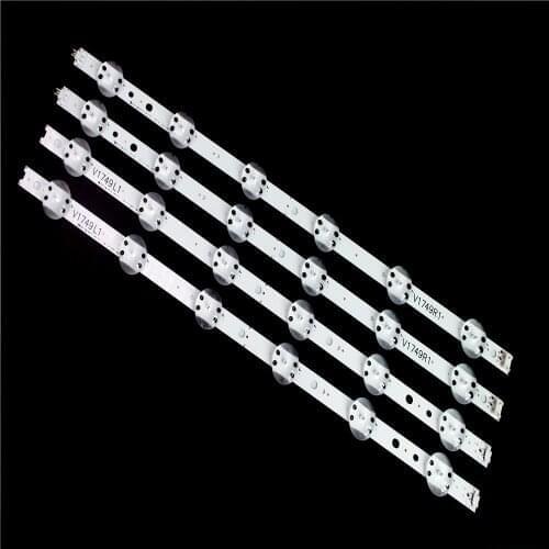 4 PCS/set LED strip For LG 49UV340C 49UJ6565 49UJ651V 49UJ670V 49UJ701V V17 49 R1 L1 ART3 2862 2863 6916L-2862A 6916L-286