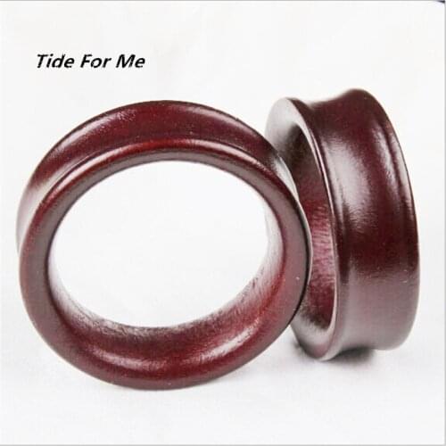 8mm-16mm fashion 2pcs new punk brown wood Ear Gauges Plugs Tunnels Expansion Ear Stretched Piercing Fesh Tunnels Body Jewelry