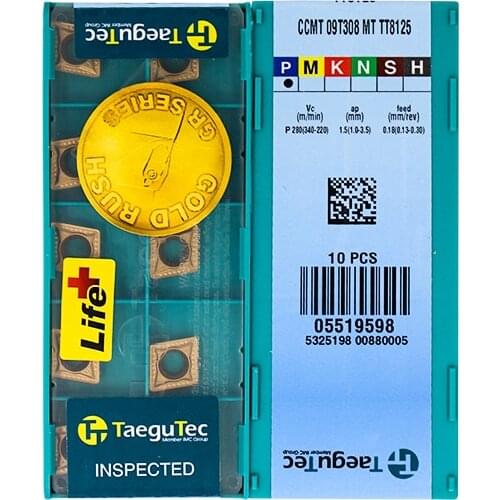 Original CCMT09T308-MT TT8125 Carbide Inserts Milling Insert Lathe CNC Tools For Turning Insert