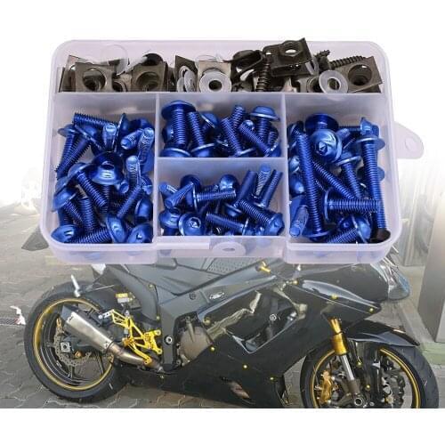 Universal Motorcycle Fairing Screw Spring Bolt Kit Body Fastener Clips For Honda Hornet 250 CB 600F CBF600 CBR600F CB919 VTX1300