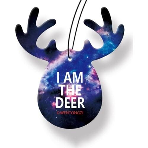 Deer Shaped Car Pendant Air Freshener Decoration Solid Aromatherapy Perfume Tablet Scented Piece