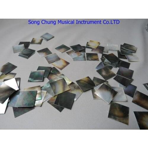 10Pcs lip pearl oyster blanks, decorate Inlay material black size:1"x1"x0.05"