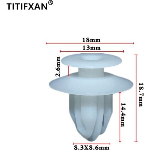 20PCS Car door panel skirt under guard AB pillar buckle for Toyota Prado Corolla rav4 Vitz Yaris fasteners clips