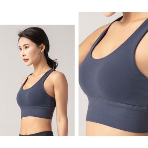 Women Sexy Sport top Breathable Running Crop Top Fitness Clothing Yoga Gym Bra Padded Super Sports Bra High Impact lingerie