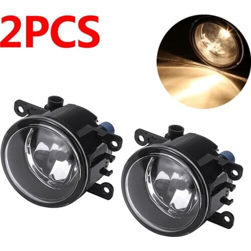 1 Pair Car Front Bumper Fog Light 55W H11 Fog Driving Light For Mitsubishi Eclipse Outlander Sport ASX RVR 2007-2018