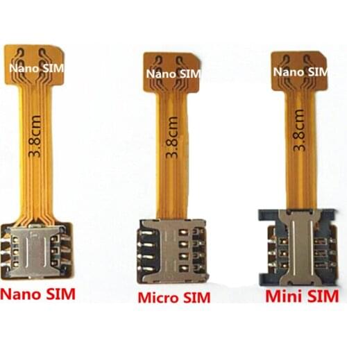 5Pcs/lot Hybrid Double Dual SIM Card Micro SD Adapter for Android Extender 2 Nano Micro SIM Adapter For XIAOMI REDMI NOTE 3 4 3s
