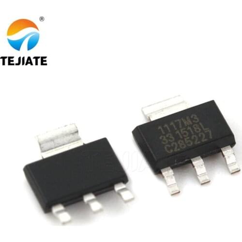 5PCS SPX1117M3-L-3.3 SPX1117M3 1117M3 SOT223 3.3V voltage regulator chip