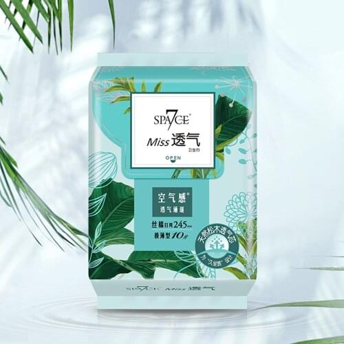 SPACE 7 Sanitary Pads 300mm 6 PCS for Women Overnight Safe Soft Breathable Absorbent Sanitary Napkins Panty Liners