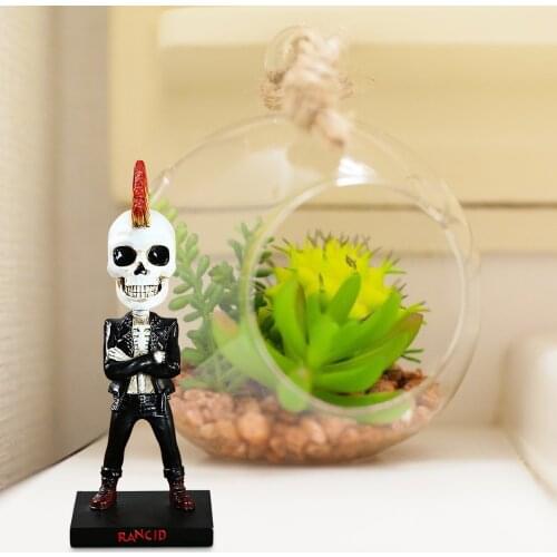 Car Shaking Head Skeleton Figurine Ornament Cartoon Decor Doll Cartoon Car Ornaments Auto Creative Skull Shaking Head Doll Hot