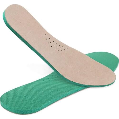 EU35-46 Unisex HI-POLY Shock Absorption Running Training Sport Basketball Leather Insoles Leather Sneakers Insoles Men Women