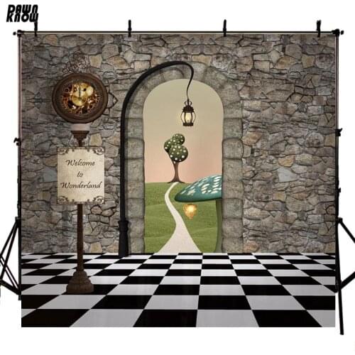 DAWNKNOW Wonderland Background Fotografia For Baby Fairy Tale Photography Backdrop For Photo Shoot Children Photocall G1086