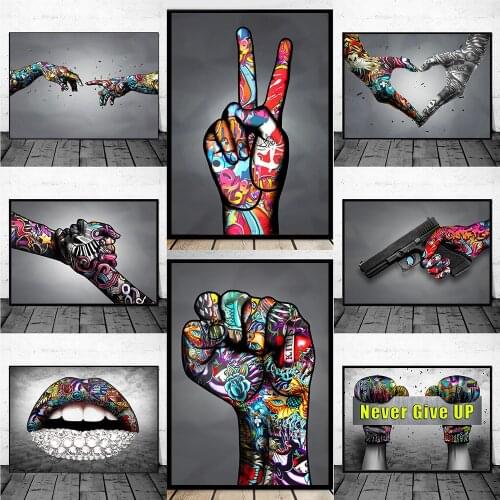 Street Graffiti Art Follow Your Dreams Canvas Paintings Abstract Pop Art Canvas Posters Prints for Living Room Home Decoration