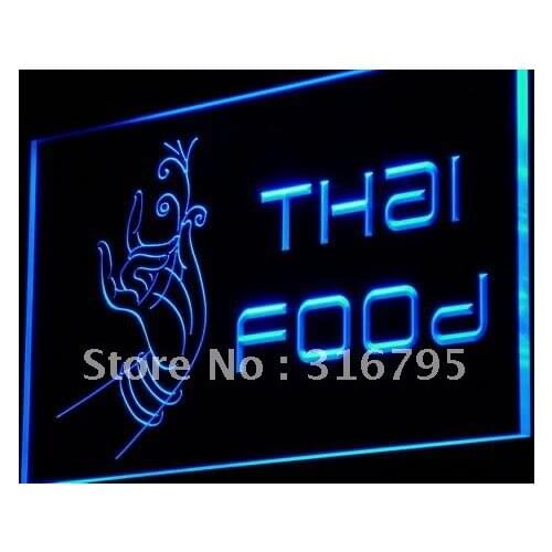 I977 Thai Food Thailand Restaurant Cafe NR Light Signs On/Off Swtich 20+ Colors 5 Sizes