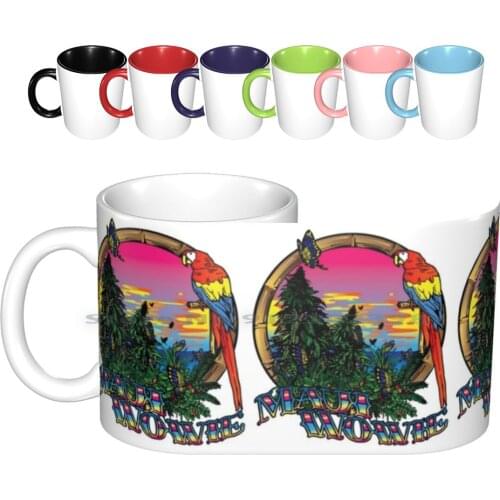 Maui Wowie Ceramic Mugs Coffee Cups Milk Tea Mug Drug Ganja Hash Hemp Pot Grass Hashish Reefer Acapulco Gold Maui Wowie Panama