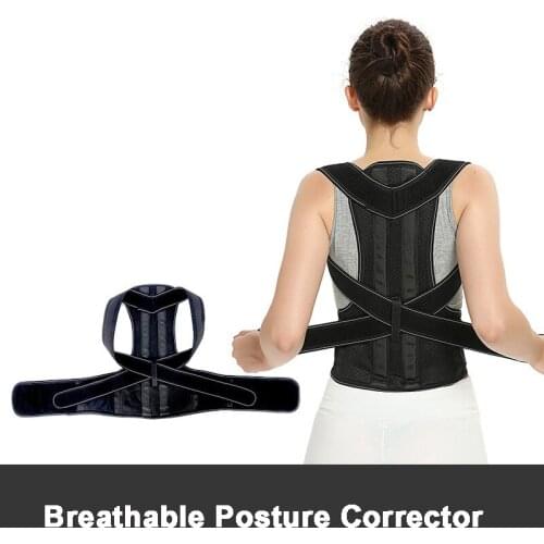 Adjustable Adult Corset Back Posture Corrector Therapy Shoulder Lumbar Brace Spine Support Belt Posture Correction For Men Women