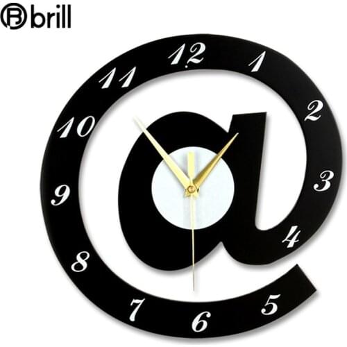 Creative Big Cute Wall Clock Abstract Silent Modern Design Wooden Wall Clock Sticker Simple Wall Watches Home Decor Reloj Pared
