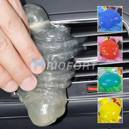DWCX Magic Car Vent Air Outlet Storage Box Panel Door Handle Dust Glue Cleaner Tool For Audi Q5 BMW F10 VW Kia Rio Toyota
