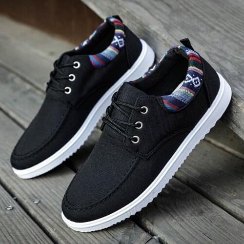 Mens Loafers Canvas Casual Shoes Brand Summer New Sneakers Men Walking Vulcanized Shoes Breathable Adult Flat Sneaker Shoes