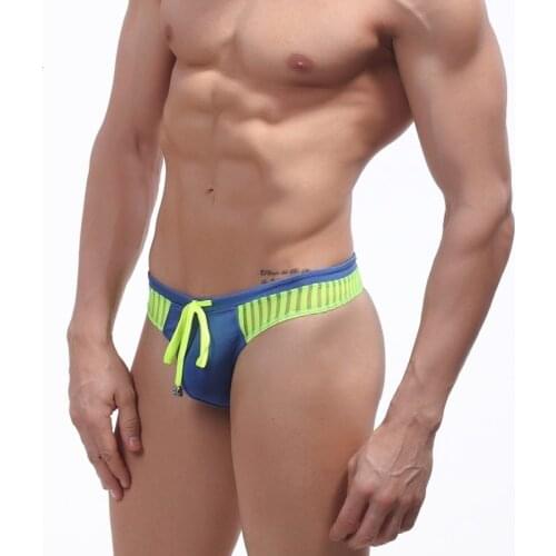 Sexy Jockstrap Thong Swimwear Mens Swim Briefs Bikini Swimsuit Gay Men Beach Surf Swimming Wear Sea Bathing Suit Low Waist