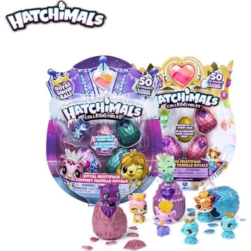 Genuine S6 Hatchimals Colleggtibles The Royal Hatch Royal Multipack Coffret Famille Royale Magic Egg Blind Box Children Toy Gift