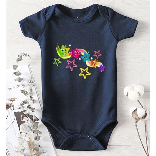 Star Printed Baby Shower Gifts Toddler Boys Rompers Clothing for Babies Cotton Newborn Baby Girl Clothes Kids' Things