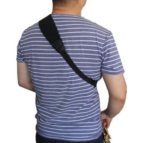 Saxophone Strap, Adjustable Single Shoulder Sax Strap Portable Cotton Neck Sax Strap