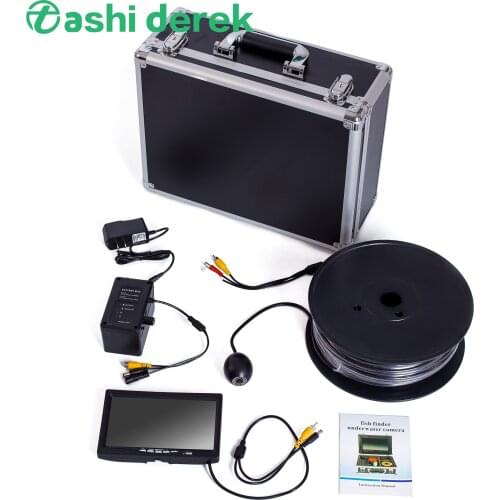 7inch Monitor Big Fish Finder SY802 Deeply Waterproof Fishing Camera with Aluminum Box DVR Function Optional 20/50/100m Cable