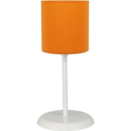 Senay Lightning, Cylinder Table Lamp Scala Fabric Lampshade-Orange