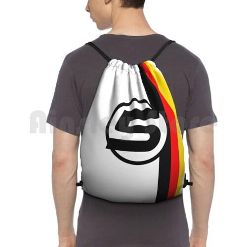 Vettel 5-Helmet Design Backpack Drawstring Bags Gym Bag Waterproof World Michael Schumacher Fernando Alonso Kimi Kimi Seb