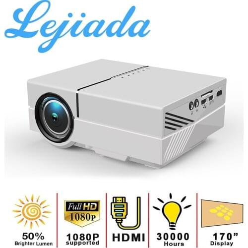 LEJIADA YG450 LED Projector 170 Inches Full HD 1080P Suported With HDMI USB AV For Home Theater Movie Media Player