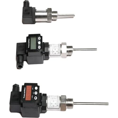 Integrated Temperature Transmitter Sensor Plug-in DC 4-20mA PT100 Thermal Resistance Depth 50MM 200MM