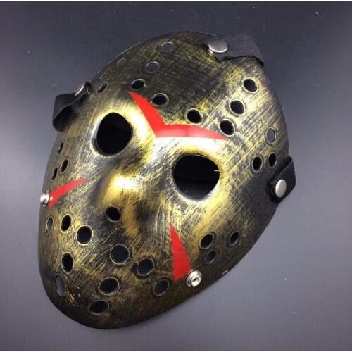 Gold Vintage Party Masks Dedicated Jason Voorhees Freddy Hockey Festival Halloween Masquerade Mask