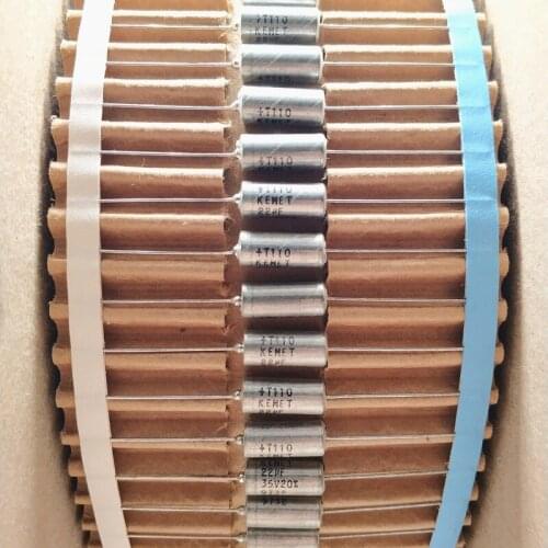 1pcs United States T110 Series 35V 22uF 20% Axial Tantalum Electrolytic Capacitor