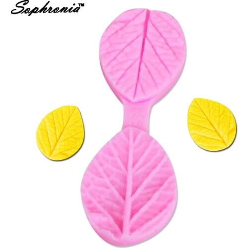 10pcs/set Leaf Fower Petal Cooking Chocolate ice Mold Wedding Decoration Silicone Mold Baking Fondant Sugar Cake Mold M258