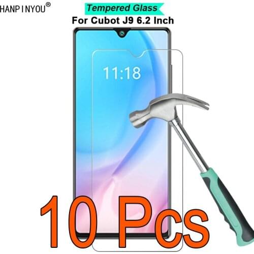 10 Pcs/Lot For Cubot J9 6.2" 9H Hardness 2.5D Ultra-thin Toughened Tempered Glass Film Screen Protector Guard