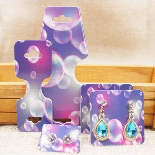 100set/lot jewelry necklace /earring/bracelet/hair ornaments package tag cardFlower/marbel design jewelry sets display card