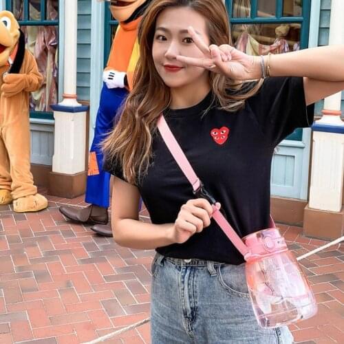 1300ml Big Pudding Dual-Port drink cup Dual-purpose Creative Outdoor Travel Cute portable large-capacity Strap Straw Water Cup